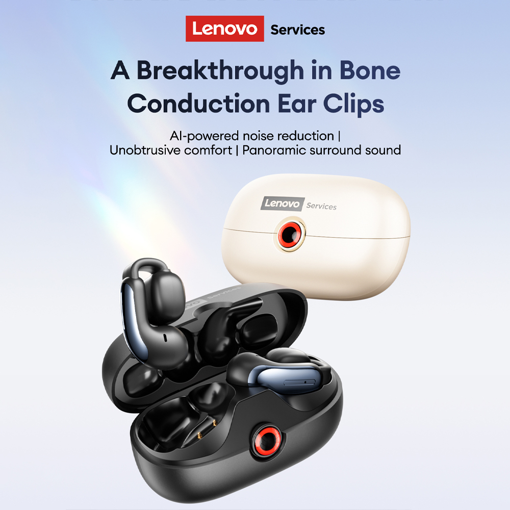 Earbuds Charging Case - Lenovo LES-108 conducción ósea TWS Clips