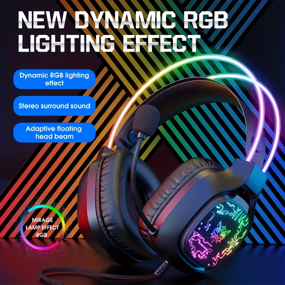 Gaming Headset Rgb - ONIKUMA X22 auriculares para juegos iluminación