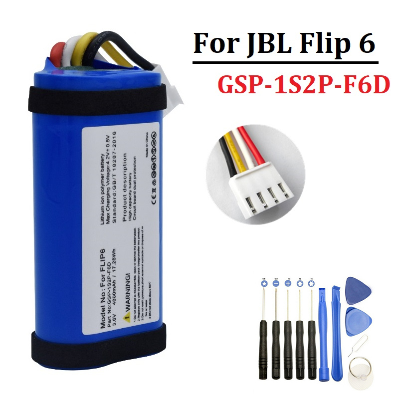 Jbl Speaker Flip 6 - Batería de 4800mAh para JBL Flip