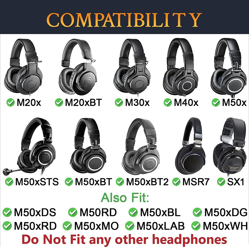 Almohadillas de Repuesto para  - Audio Technica Headphone Ath-M50X reseña y precio