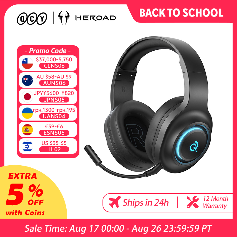 Auriculares para Juegos QCY He - Gaming Headset Rgb reseña y precio